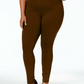 Style & Co Women's Plus Size SeaPonte Leggings Brown Size 14W
