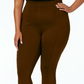 Style & Co Women's Plus Size SeaPonte Leggings Brown Size 14W