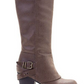 American Rag Women's Emilee Fabric Almond Toe Knee High Fashion Boots Brown Size 9.5