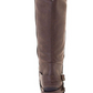 American Rag Women's Emilee Fabric Almond Toe Knee High Fashion Boots Brown Size 9.5