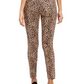 INC International Concepts Women's Incessential Leopard Skinny Jeans Brown Size 4