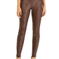 INC International Concepts Women's Snake-Print Skinny Pants Brown Size 8