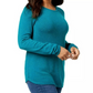Karen Scott Women's Plus Size Curved Hem Tunic Green Size 1X