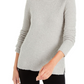 Alfani Women's Mock-Neck Boucle Sweater Gray Size Large