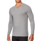 32 Degrees Men's Base Layer V-Neck Shirt Gray Size Large
