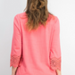 Charter Club Women's Cotton Lace TrimTop Pink Size Medium