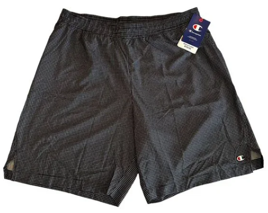 Champion Men's Standard Fit Stretch Camouflage 9 Sport Shorts Black Size Large