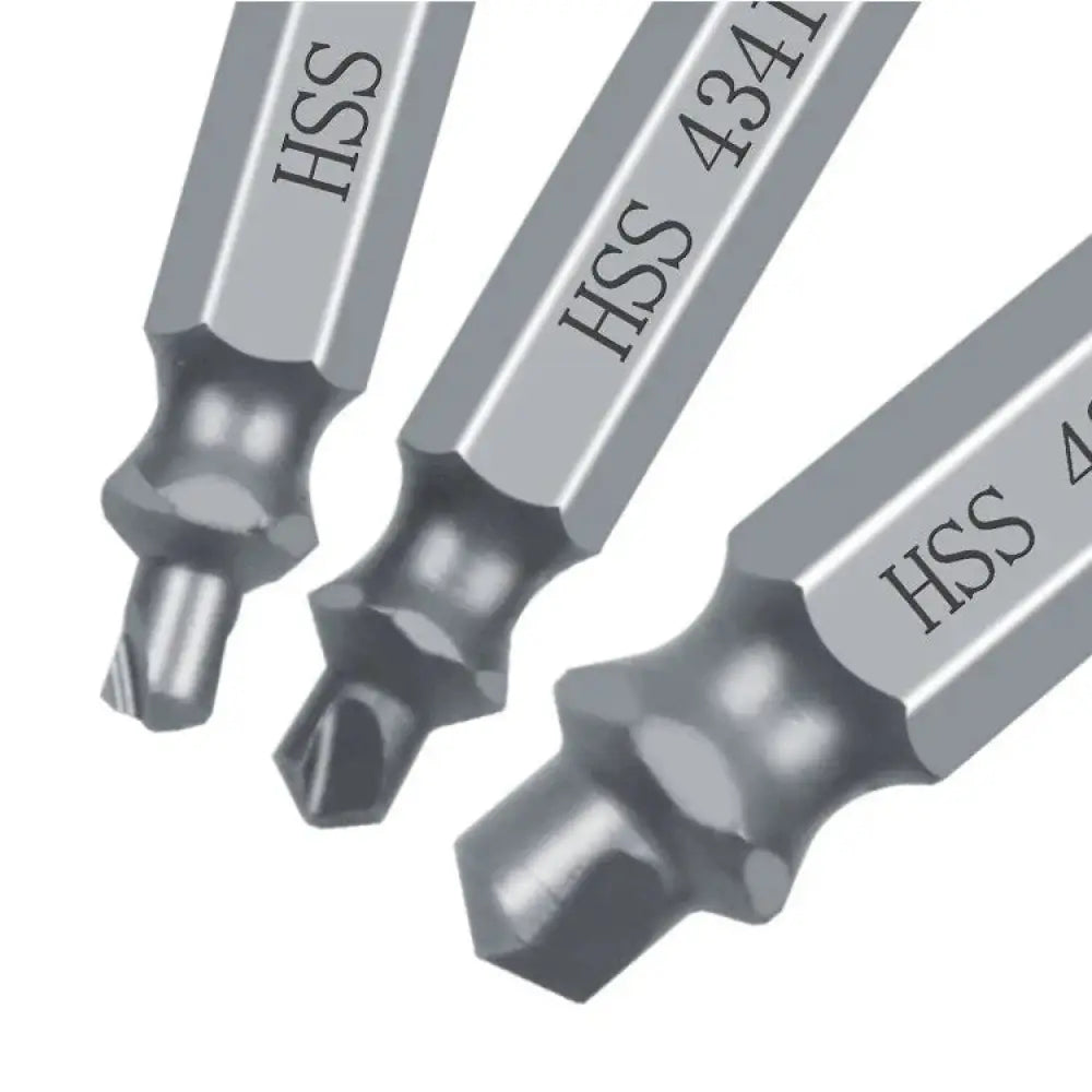 6-piece Precision Hss Screw Extractor and Repair Bit Set