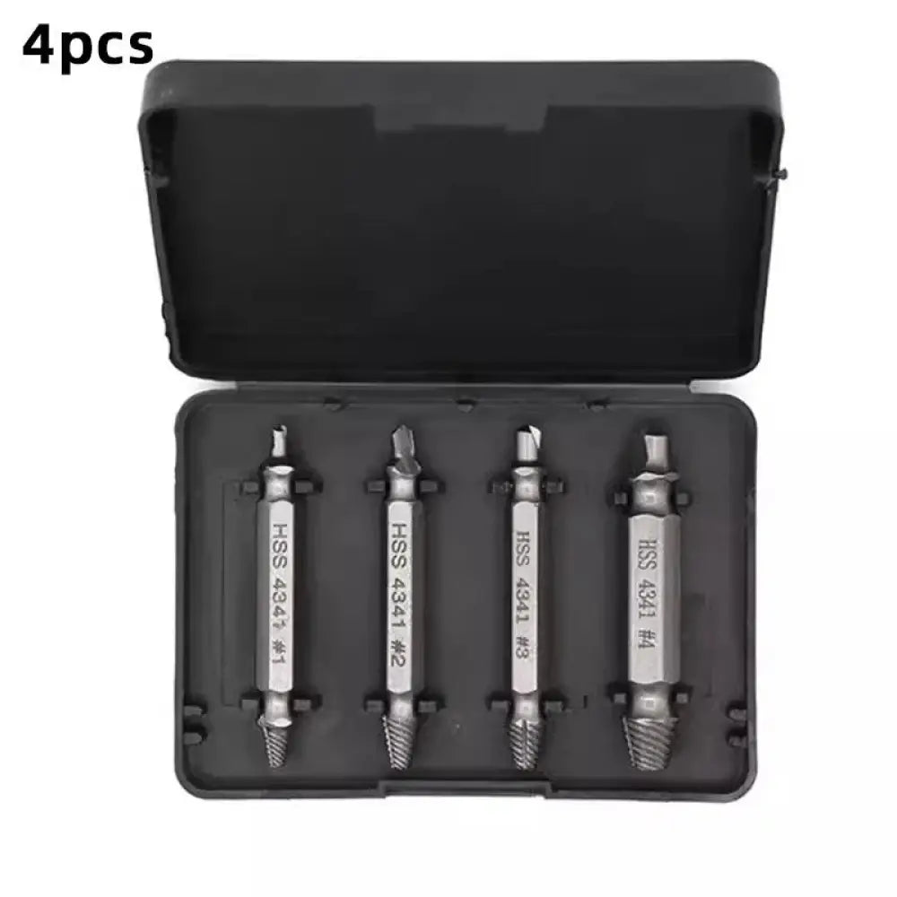 6-piece Precision Hss Screw Extractor and Repair Bit Set