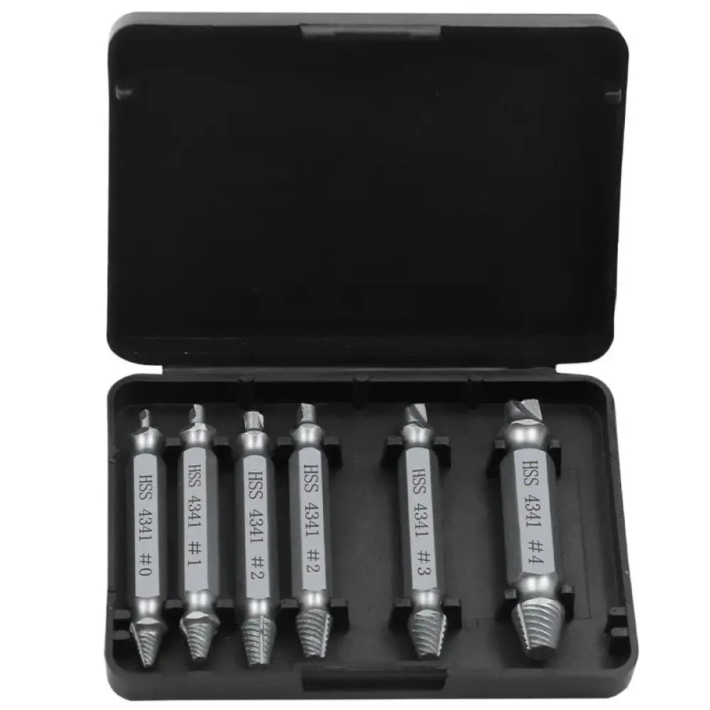 6-piece Precision Hss Screw Extractor and Repair Bit Set