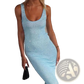 Sequin Knit Sleeveless Bodycon Maxi Dress
