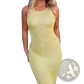Sequin Knit Sleeveless Bodycon Maxi Dress