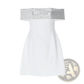 Sequined Off-the-shoulder White Bodycon Mini Dress