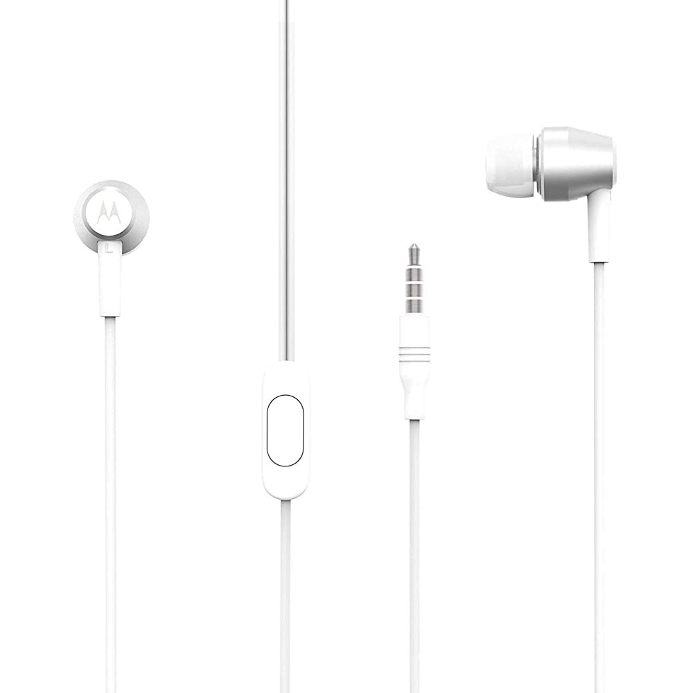 Motorola Pace 200 In-Ear Metal Rich HD Sound Headphones with Microphone