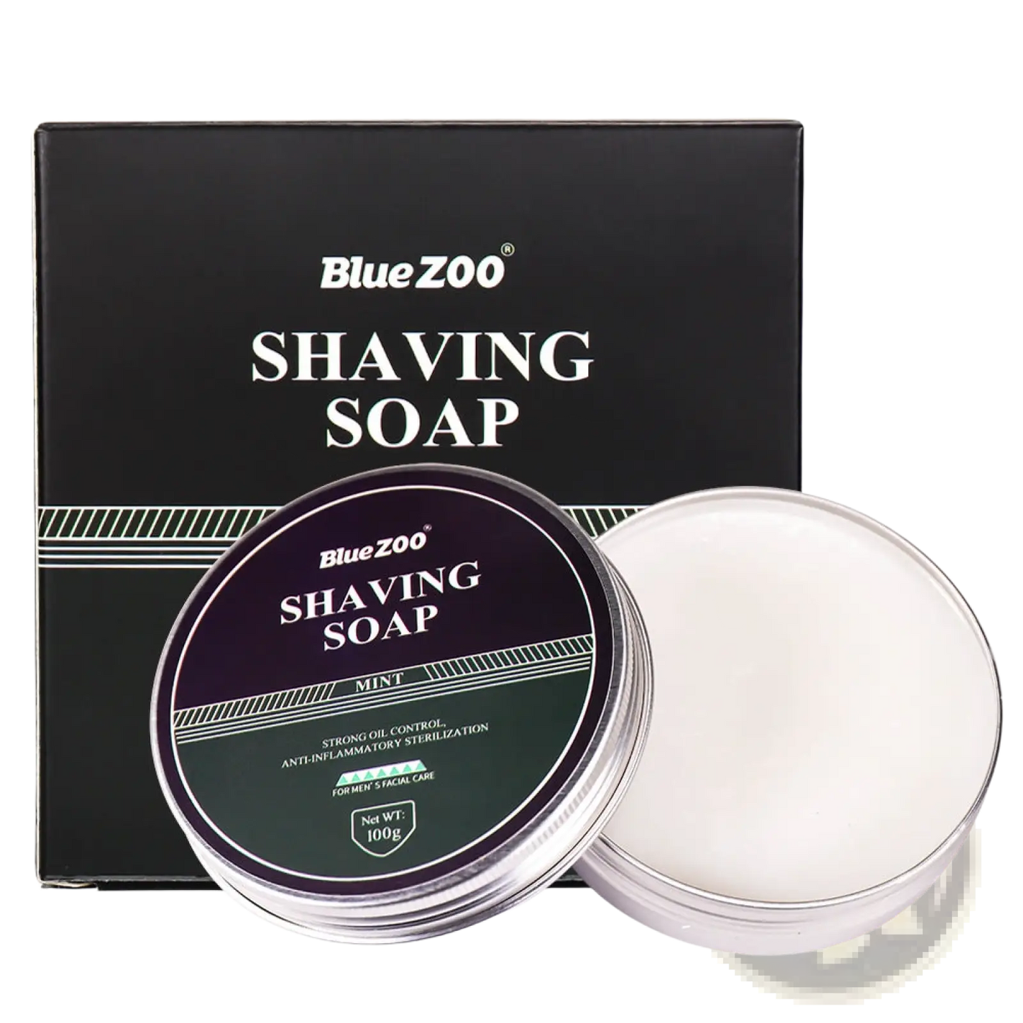 Shaving Soap Men's Moisturizing Sandalwood Mint Cream