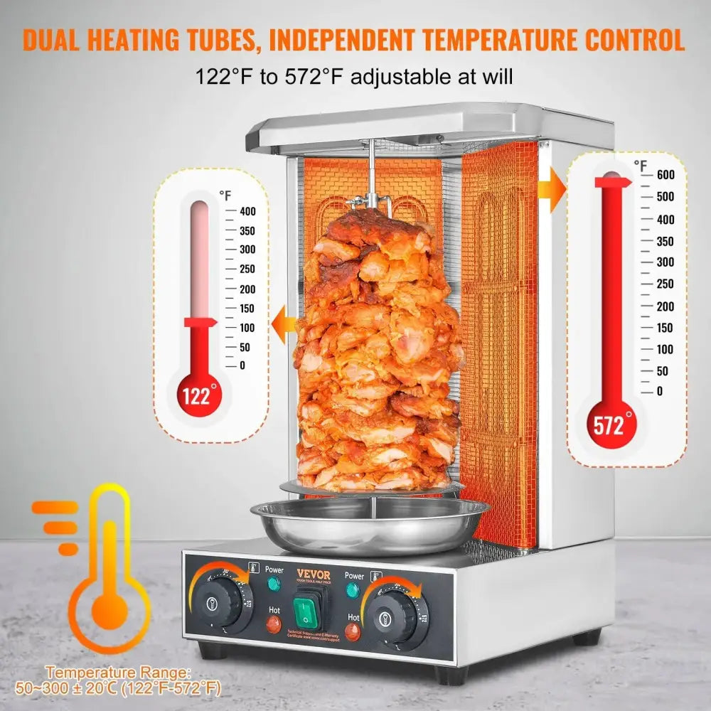 Vevor Electric Vertical Shawarma and Doner Kebab Grill 13lb