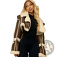 Shearling Leather Short Jacket for Women