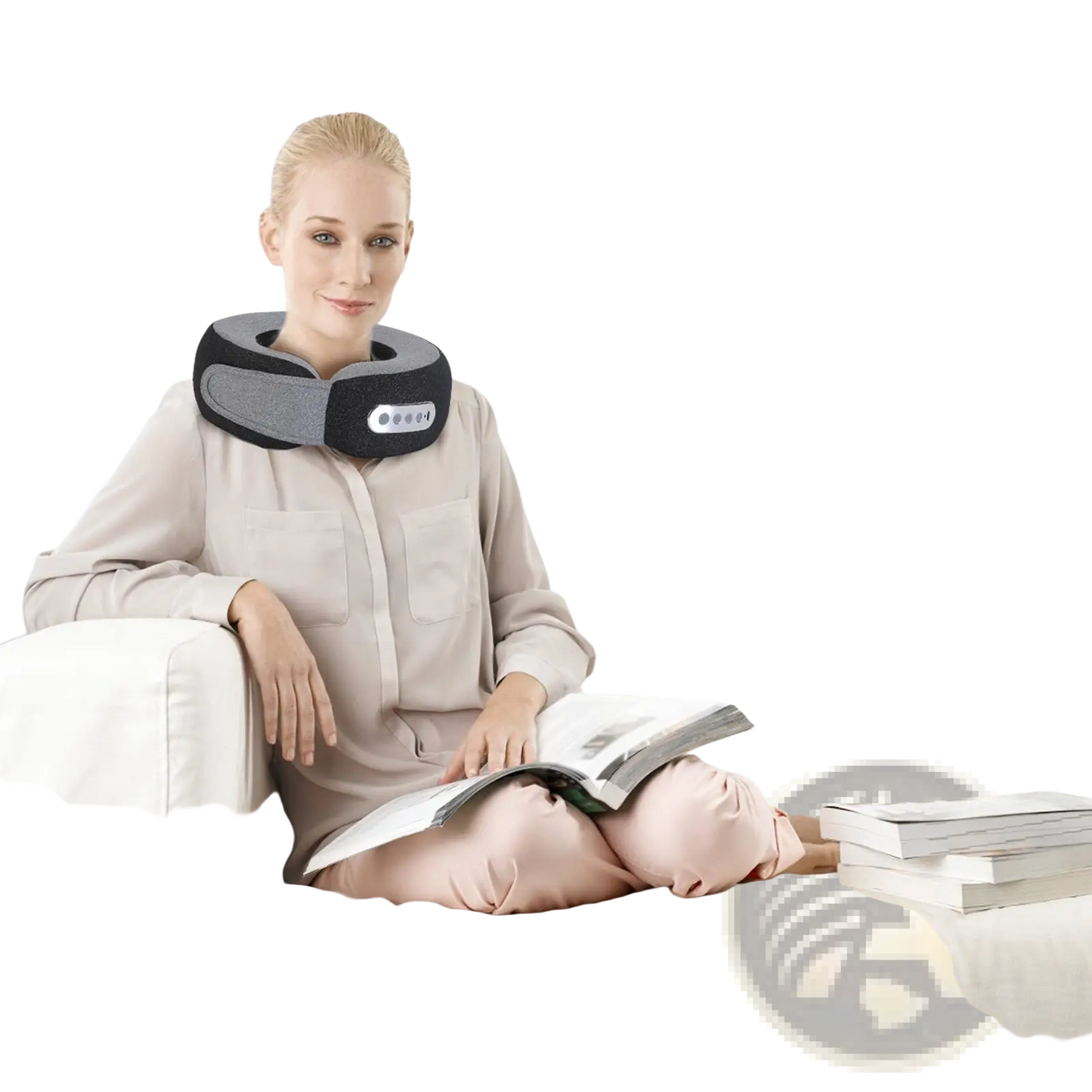 Shiatsu Neck Massager Pillow with Heat and Memory Foam