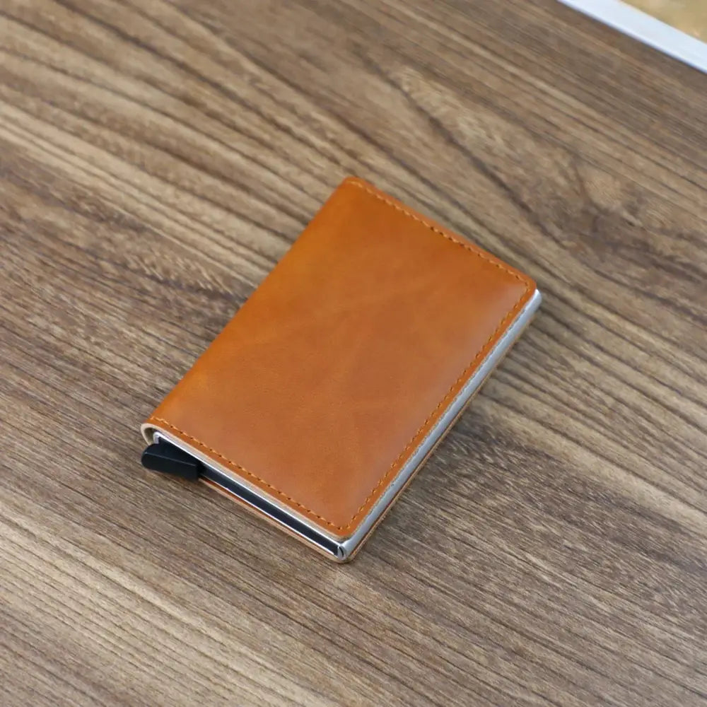 Slim Rfid Blocking Aluminum Alloy Card Case Wallet