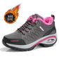 Women's Purple and Black Air Cushion Athletic Hiking Shoes