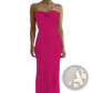 Off Shoulder Knotted Ribbed Knit Midi Dress
