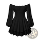 Off Shoulder Long Sleeve Ruffled Tiered Mini Dress