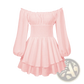 Off Shoulder Long Sleeve Ruffled Tiered Mini Dress