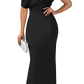 Off the Shoulder Mermaid Evening Gown with Draped Bodice