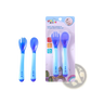 Silicone Baby Spoon and Fork Stainless Steel Cutlery Set