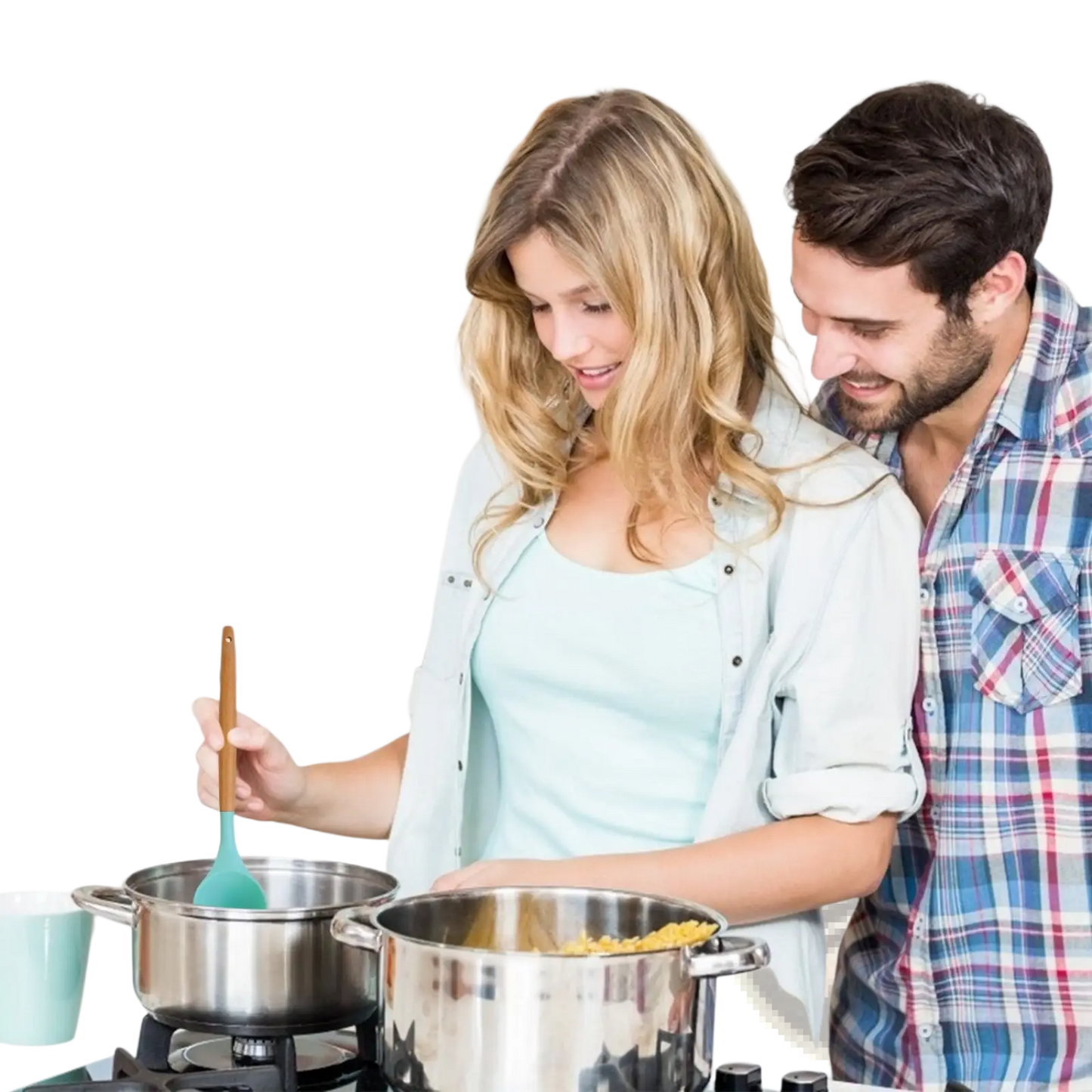 Silicone Cooking Utensil Set 11pc with Wood Handles