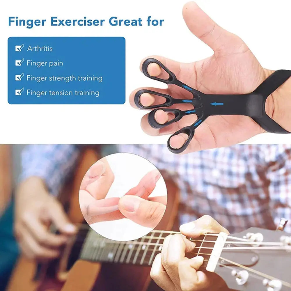 Silicone Finger Stretcher and Hand Grip Strength Trainer