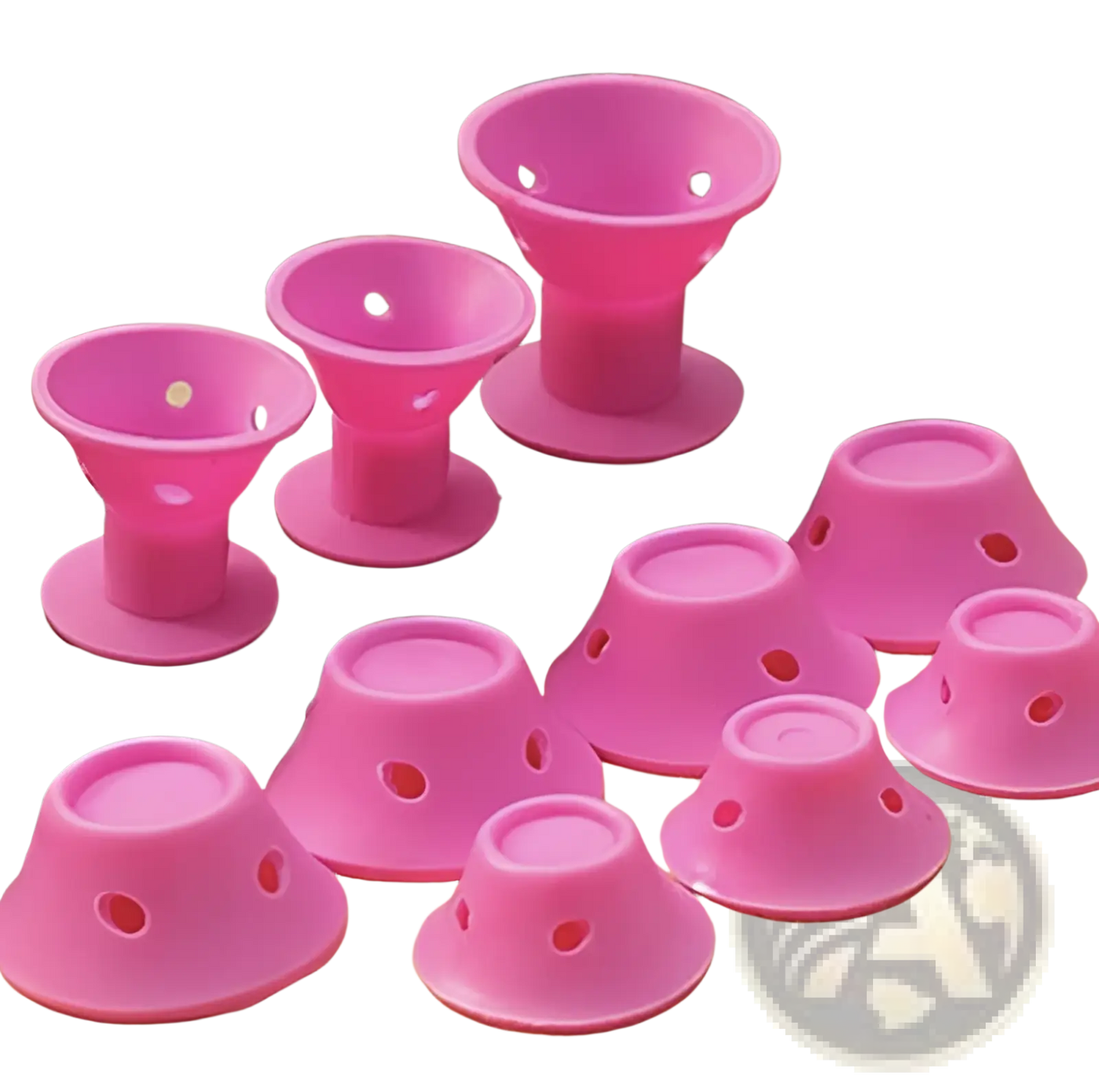 Silicone Hair Curlers no Heat Soft Rubber Rollers 10pc