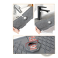 Silicone Self Draining Kitchen Sink Faucet Mat Gray