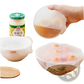 Silicone Stretch Lids Reusable Food Covers 4 Pack