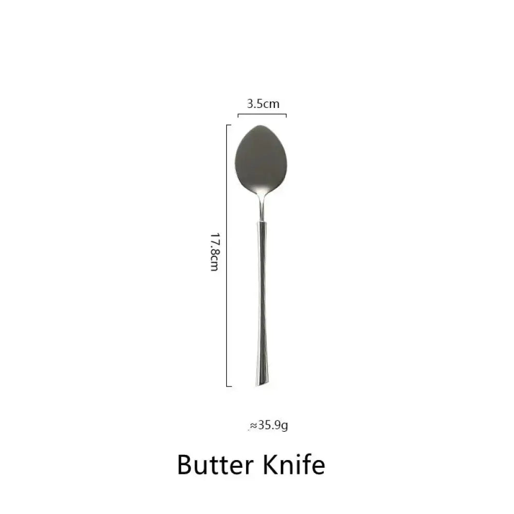 Polished Silver Western Stainless Steel Cutlery Set