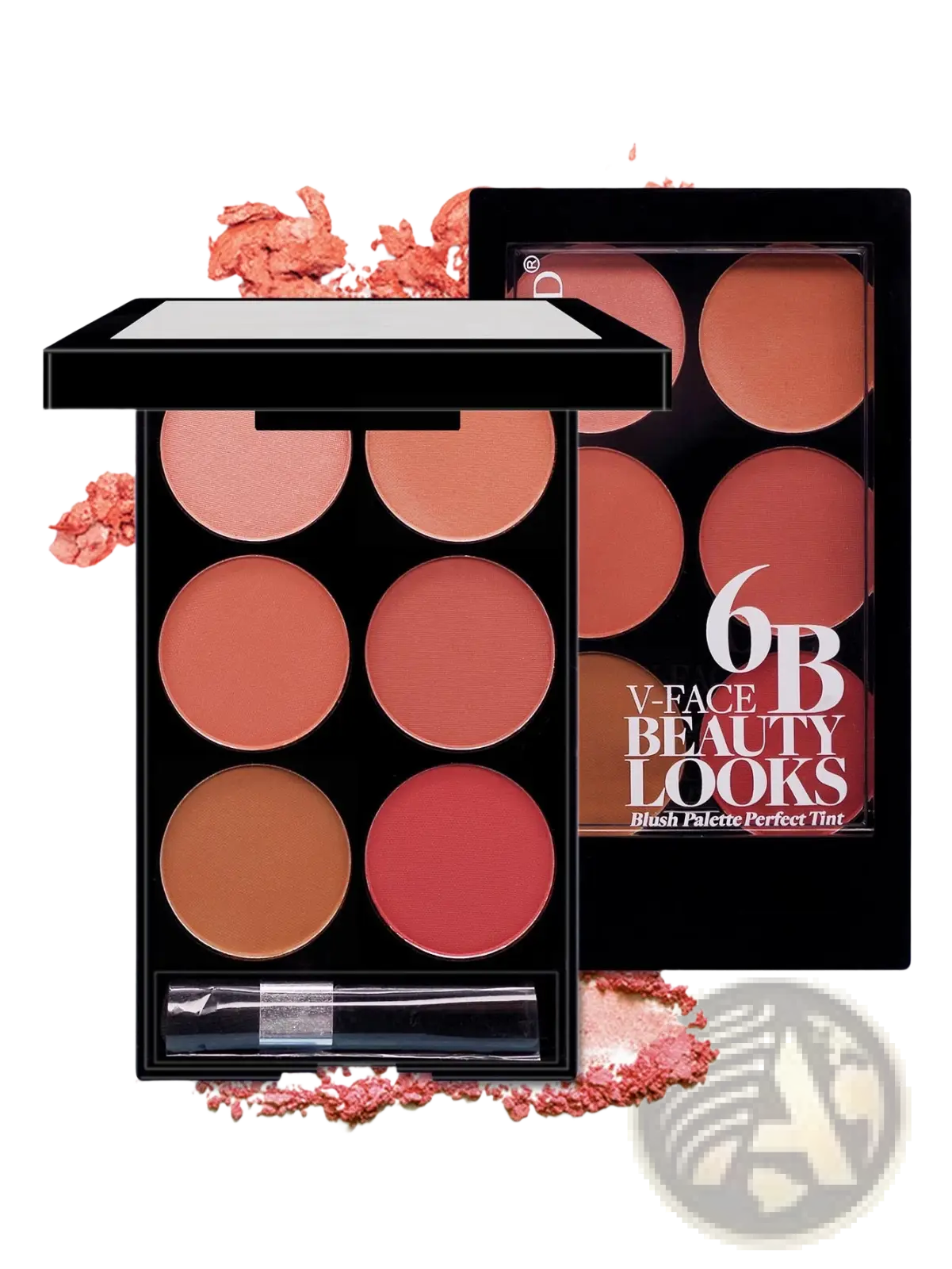Six Color Blush Palette and v Face Contour Kit