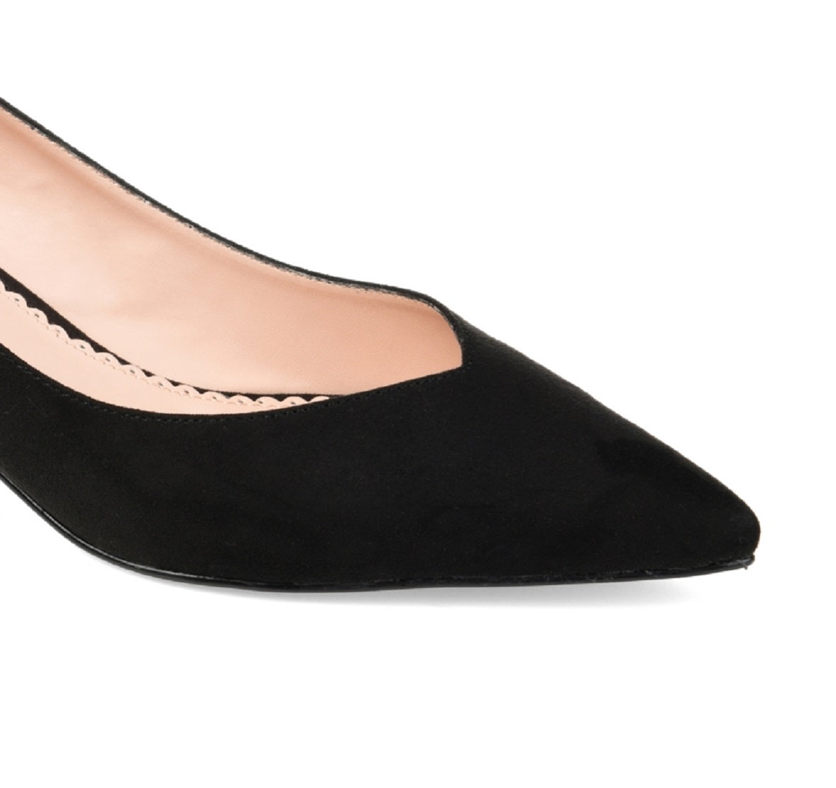 Journee Collection Women's Goldie Kitten Heel Shoes Black Size 8 M