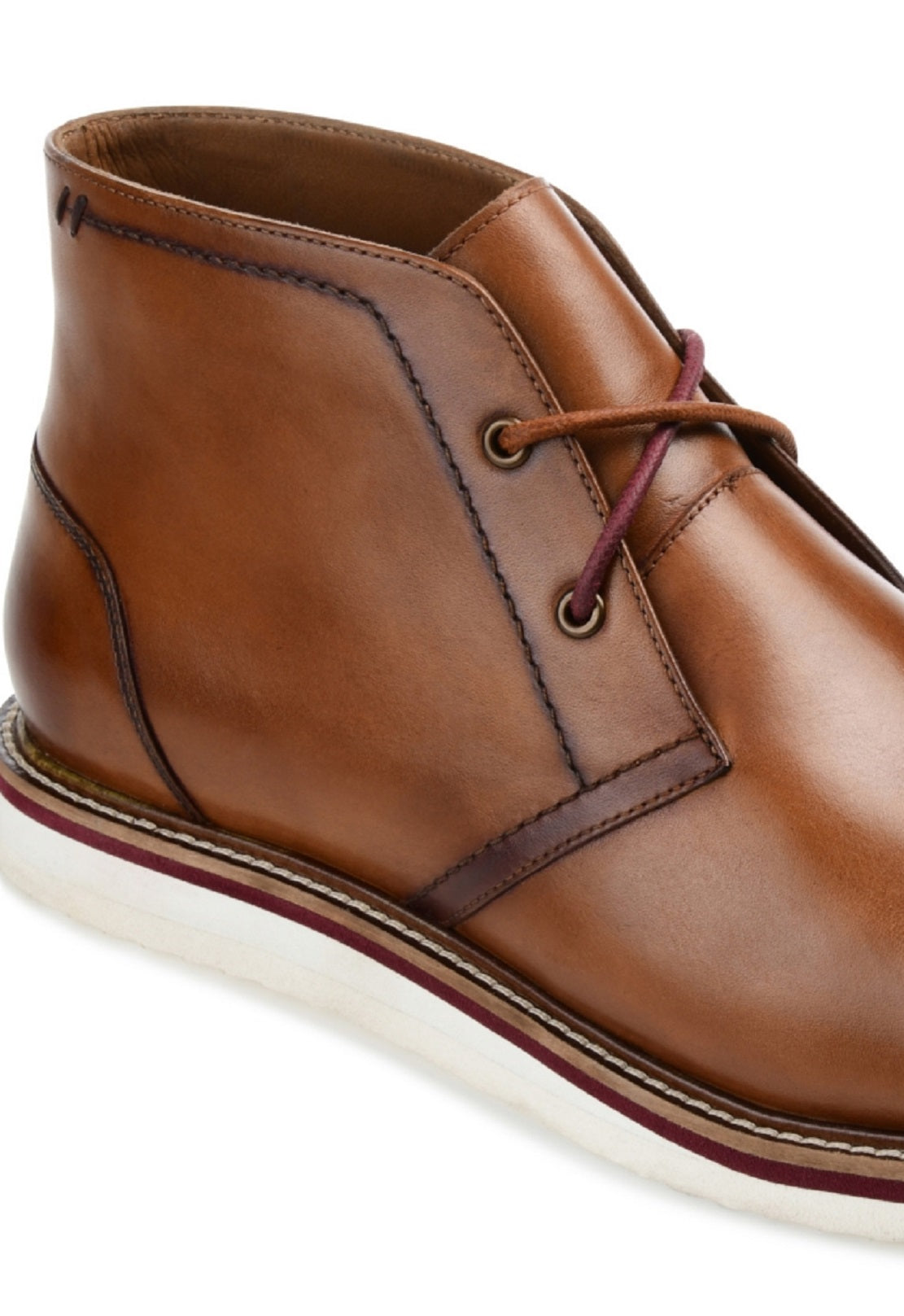 Thomas & Vine Men's Keegan Plain Toe Chukka Boot Brown Size 8.5 M