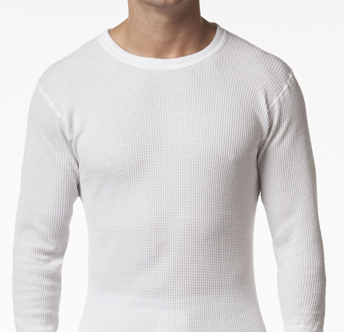 स्टैनफ़ील्ड्स पुरुषों की वफ़ल निट थर्मल लंबी बाजू वाली शर्ट, सफ़ेद, लार्ज साइज़