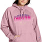 Champion Women's Powerblend Graphic Hoodie Purple Size 1X