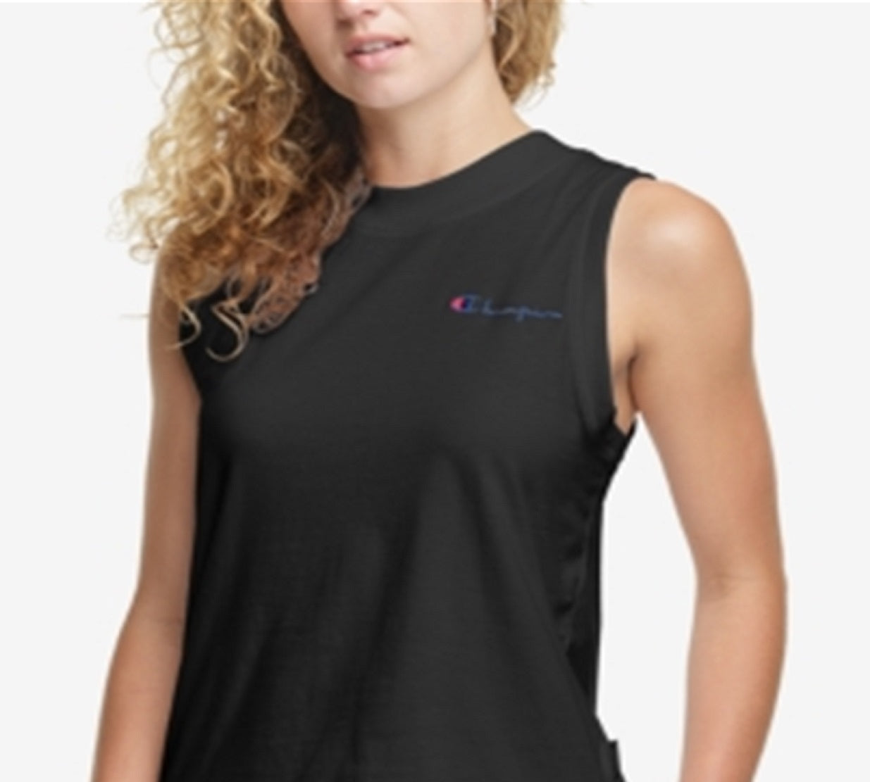 Champion Women's Crewneck Sleeveless Top Black Size X-Large