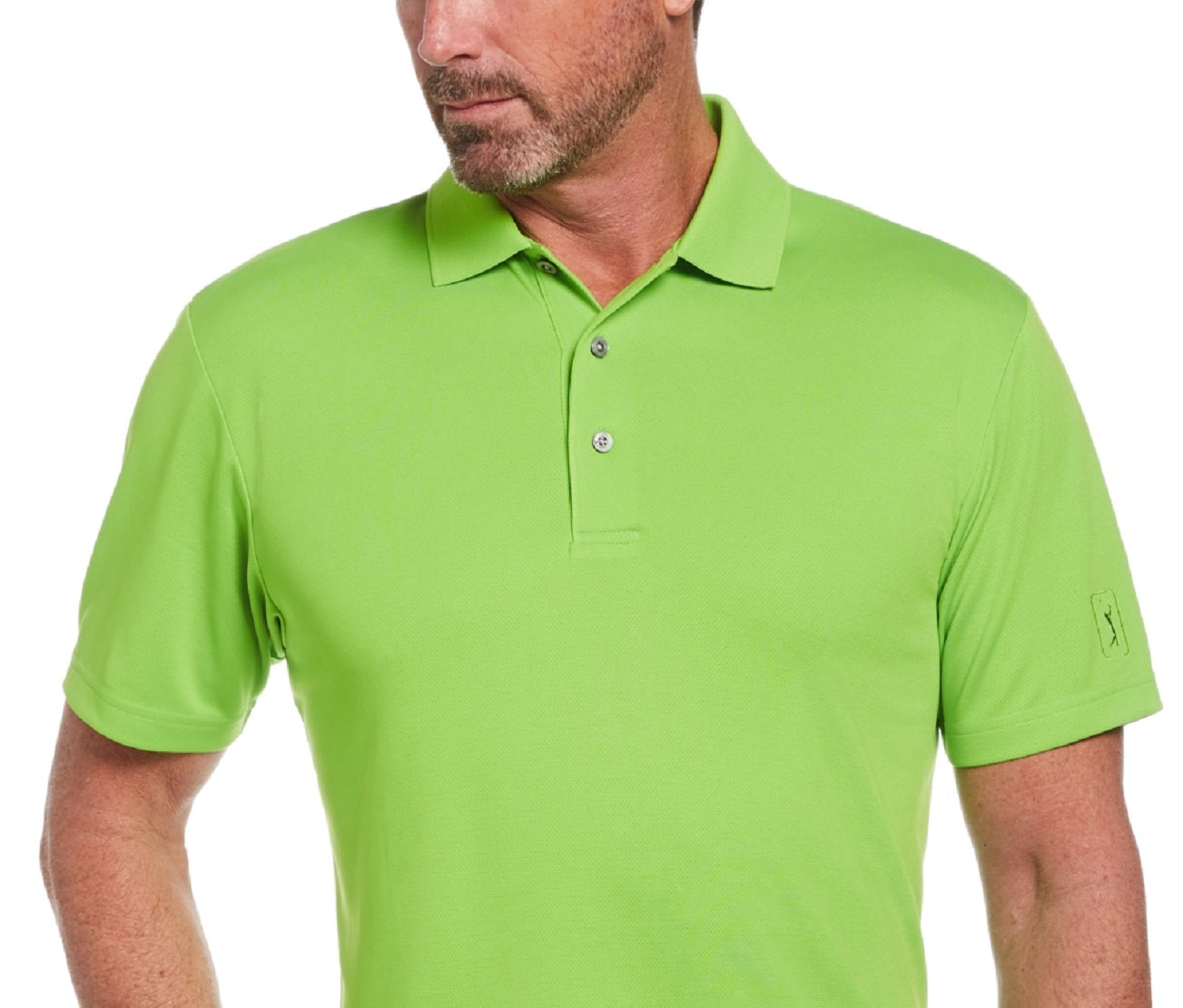 PGA Tour Men's Airflux Golf Polo T-Shirts Green Size Small