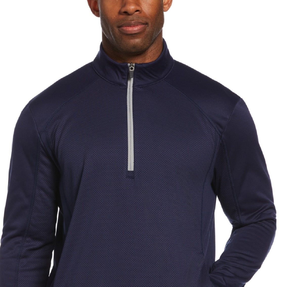 PGA Tour Men's Quarter Zip Golf Sweatshirt Blue Size Medium
