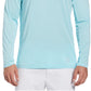 PGA Tour Men's Mixed Media Sun Protection Golf Shirt Blue Size XX-Large