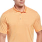 PGA Tour Men's Single Feeder Stripe Golf Polo Orange Size Medium