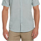Cubavera Men's Tanner Travel Shirt Blue Size Small