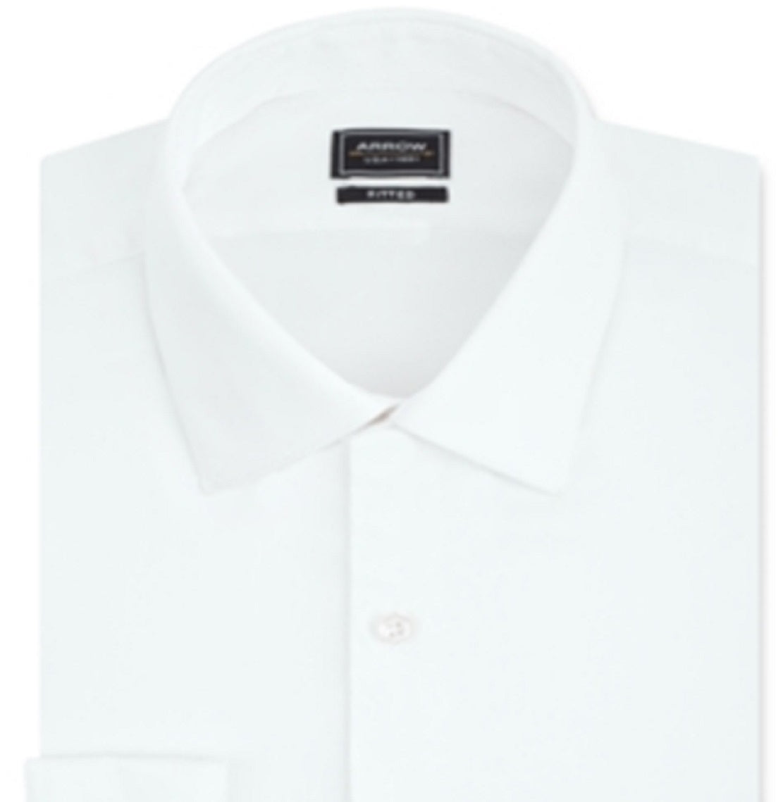 Arrow Men's Classic Fit Stretch Performance Dress Shirt White Size 34X35