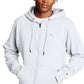 Champion Men's Powerblend Fleece Zip Hoodie White Size Medium
