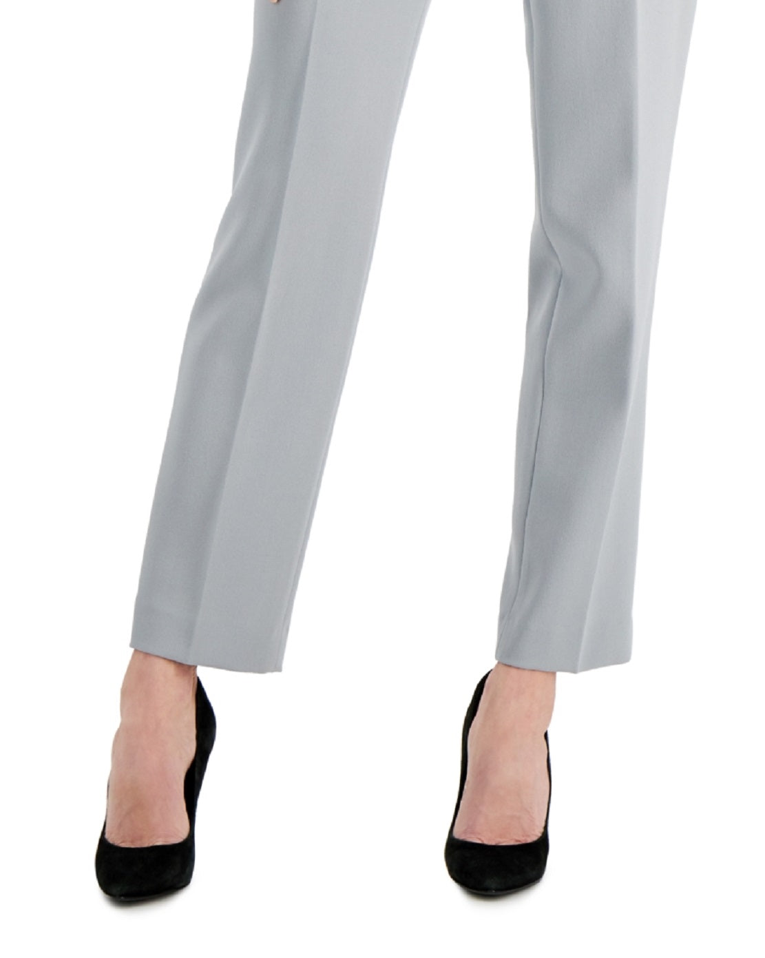 Kasper Women's Slim Straight Pants Gray Size 12