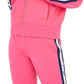Tommy Hilfiger Women's Sport Logo Zip Hoodie Pink Size X-Large